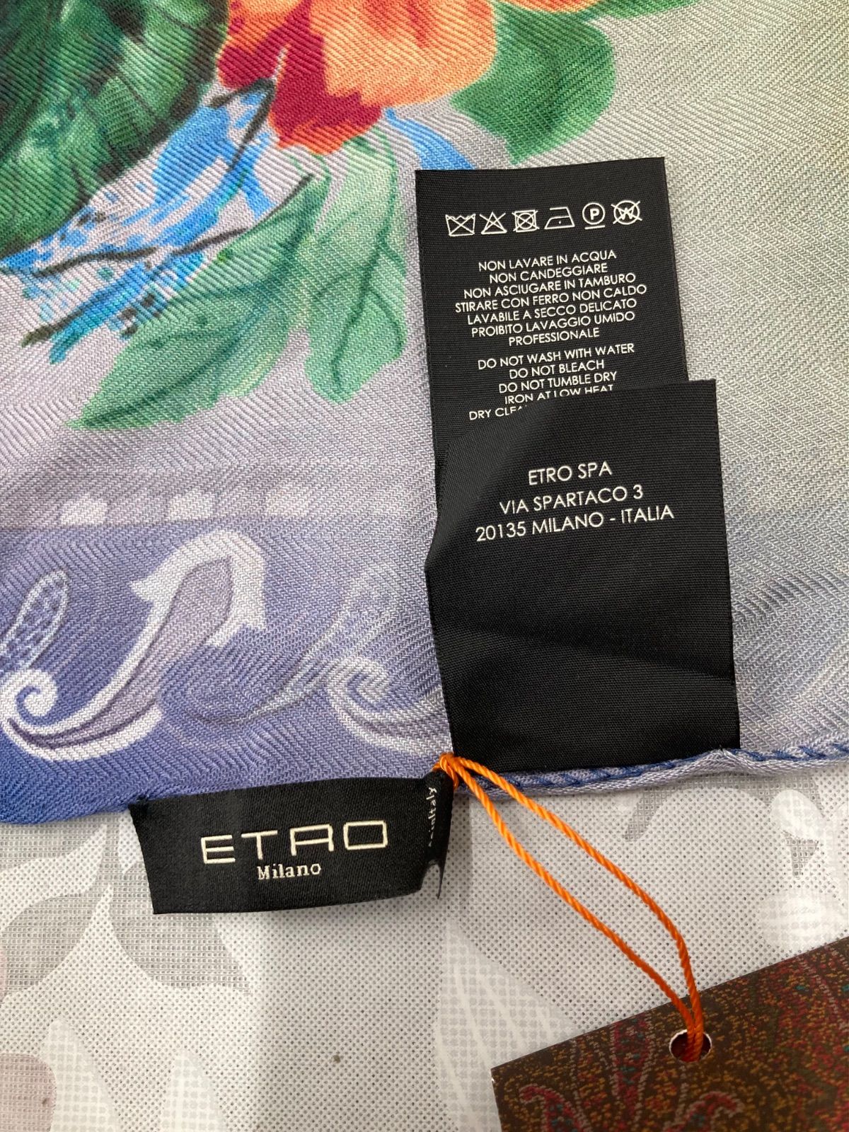 新品未使用 エトロ ETRO ストール スカーフ カシミヤ シルク カシシル