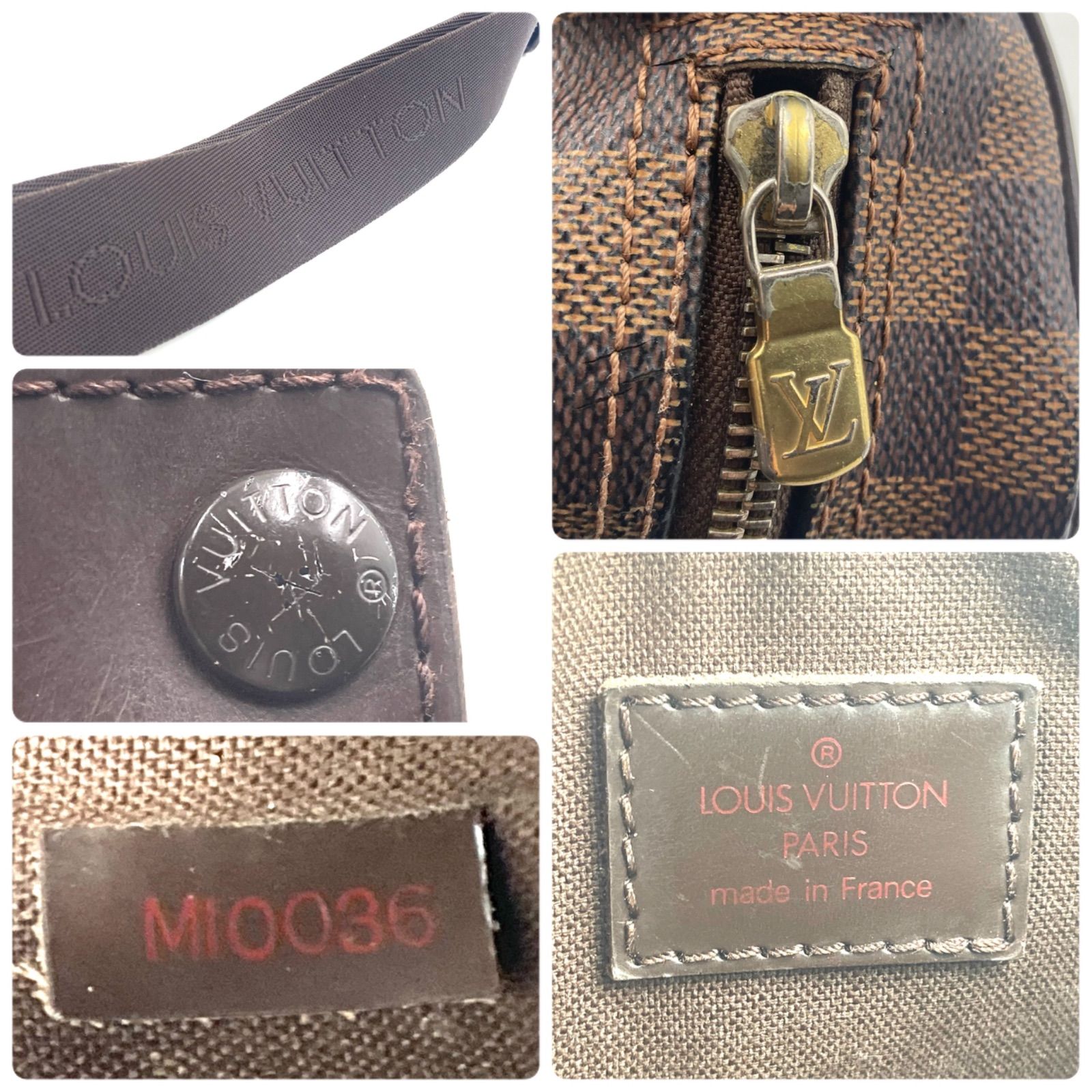 □廃盤□LOUIS VUITTON ルイヴィトン ダミエ エベヌ オラフPM 
