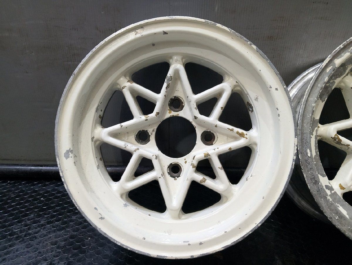 【旧車ホイール】TECHNO RACING テクノレーシング 社外ホイール 13インチ 4本 6J4HPCD114.3+15 希少 当時物　(VHX285) 旧車ホイール】TECHNO RACING テクノレーシング 社外ホイール 13インチ