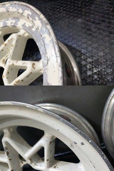 【旧車ホイール】TECHNO RACING テクノレーシング 社外ホイール 13インチ 4本 6J4HPCD114.3+15 希少 当時物　(VHX285) 旧車ホイール】TECHNO RACING テクノレーシング 社外ホイール 13インチ