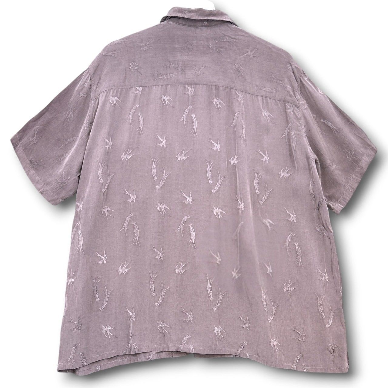 希少　TODAYFUL トゥデイフル ツバメ　刺繍　シャツ　サテン　カラーシャツ TODAYFUL トゥデイフル Swallow Satin Shirts スワローサテンシャツ