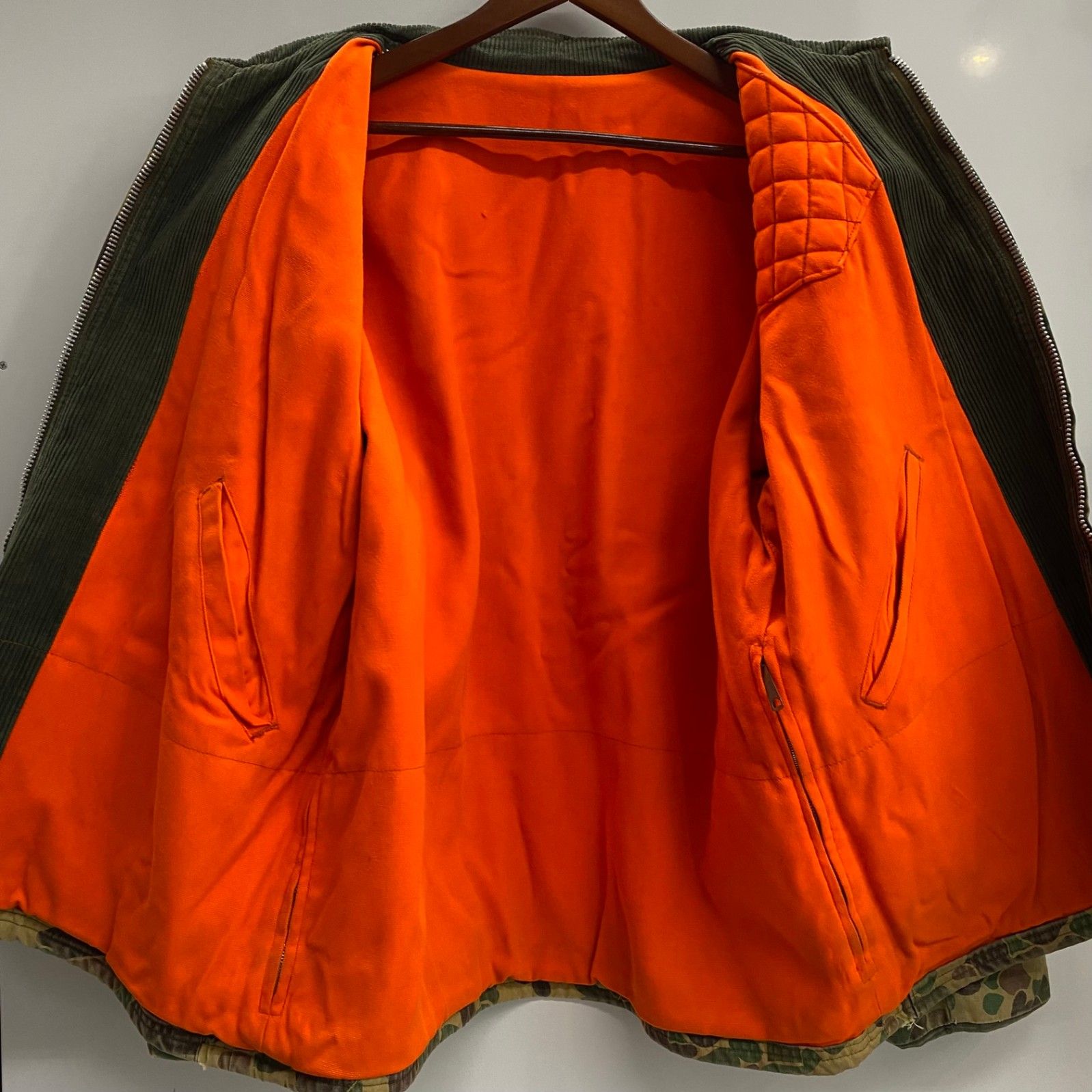 【超希少】60s〜70s ハンティングジャケット 完全リバーシブル 珍品 ヴィンテージ vintage 60's 70's SEARS ダックハンターカモ