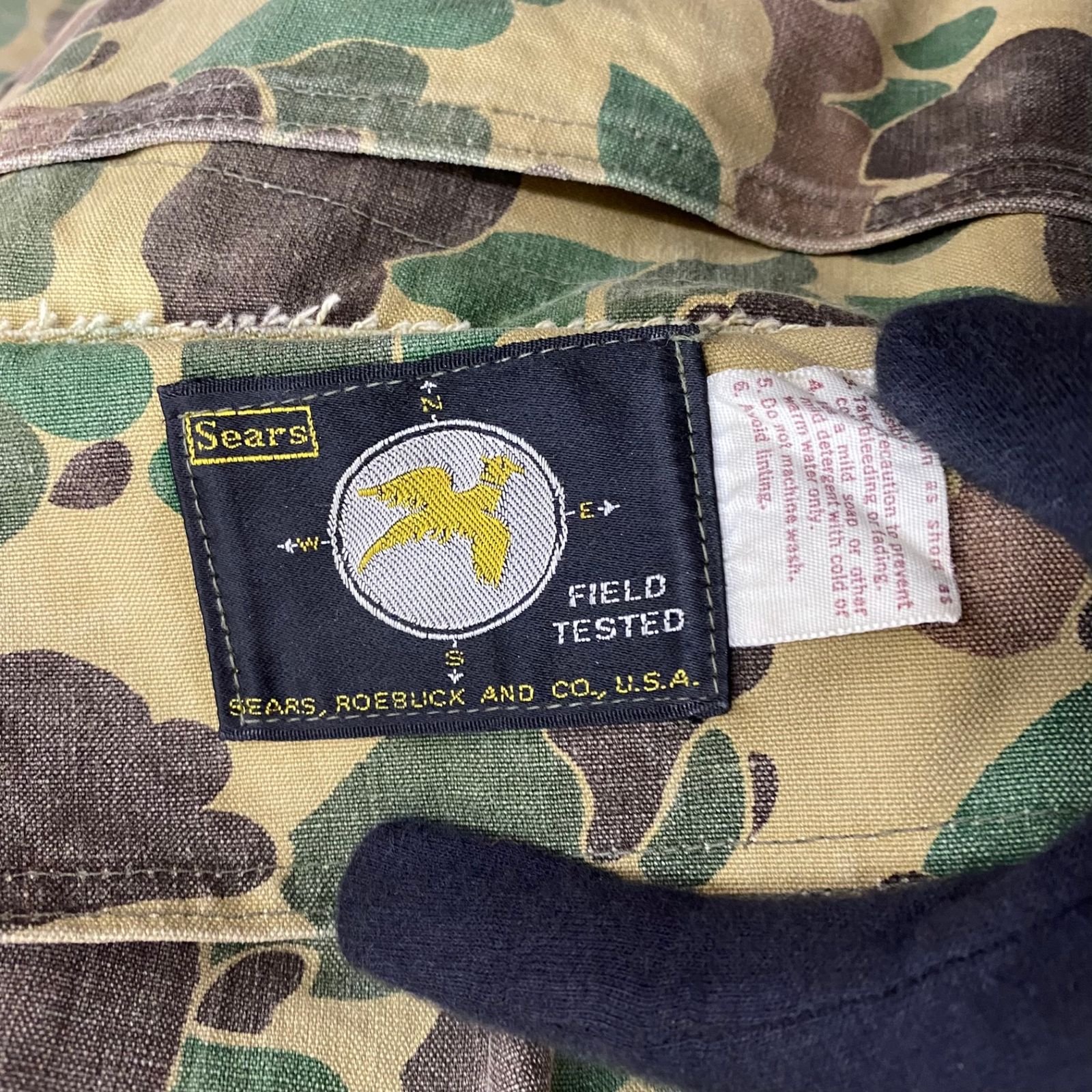 60〜70s sears ダックハンターカモ ハンティング リバーシブル usa ヴィンテージ vintage 60's 70's SEARS ダックハンターカモ