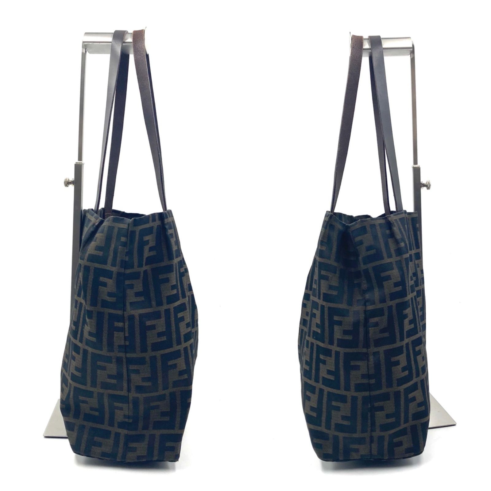 FENDI フェンディ ズッカ総柄 トートバッグ キャンバス×レザー