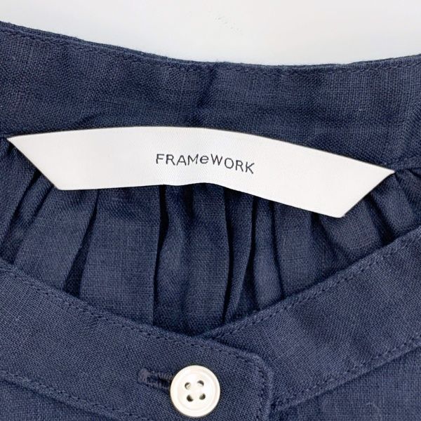 FRAMeWORK フレームワーク フレンチ リネン シャツ ワンピース 羽織り