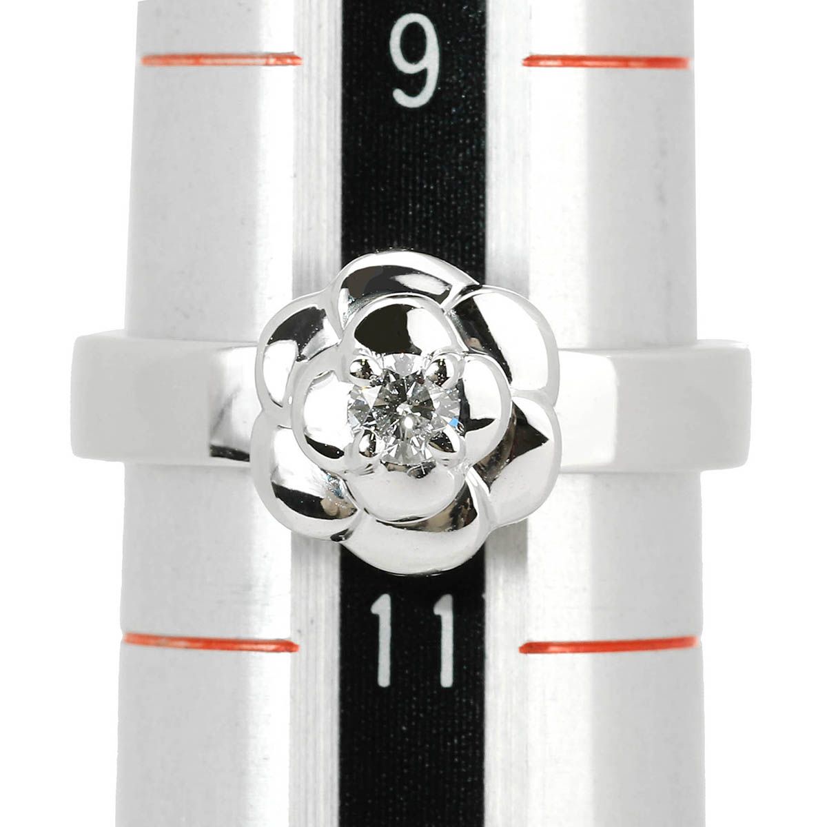 新品仕上済】 CHANEL カメリア ダイヤモンド ホワイトゴールド K18WG 