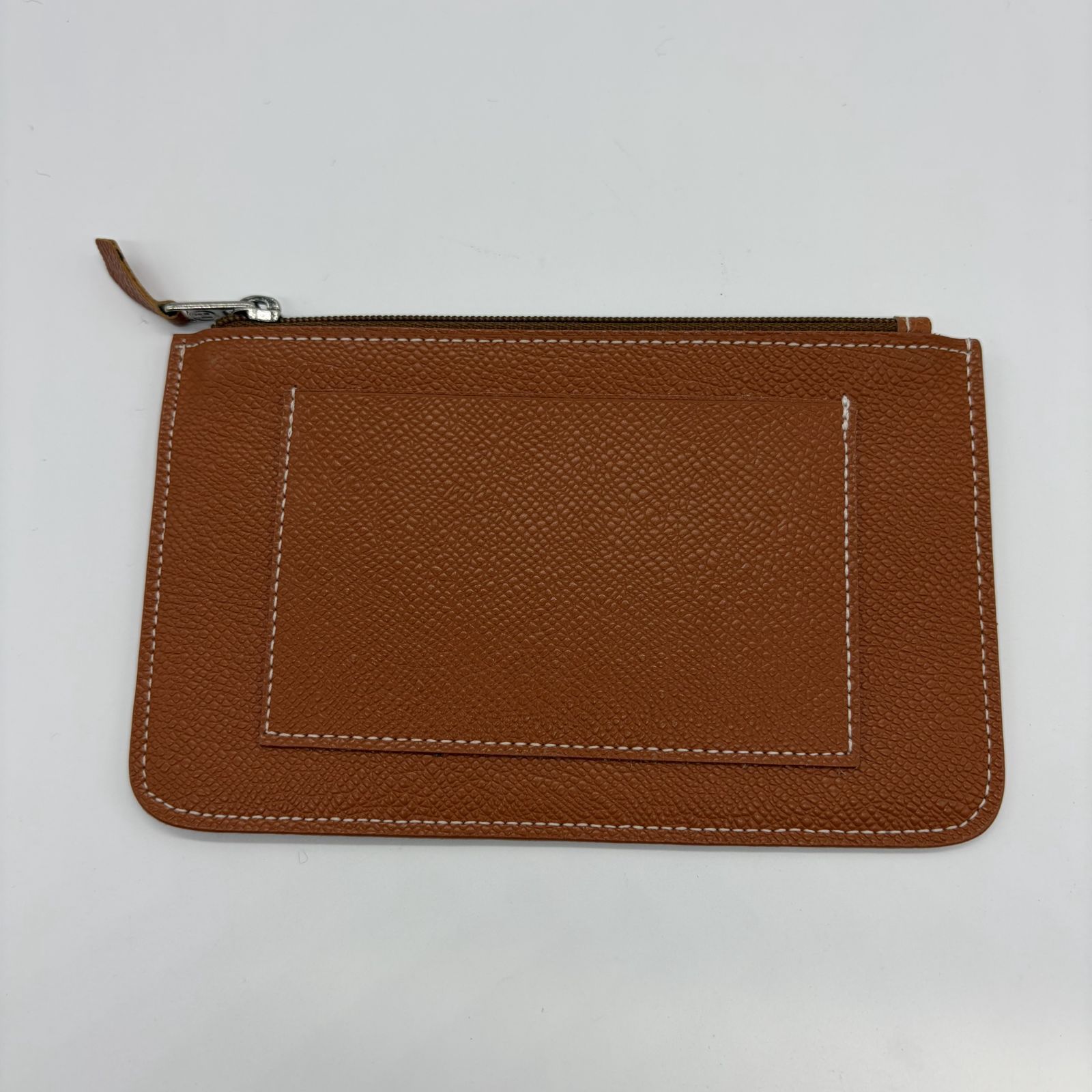極美品！HERMES エルメス ドゴン GM デュオ オレンジ レザー長財布 