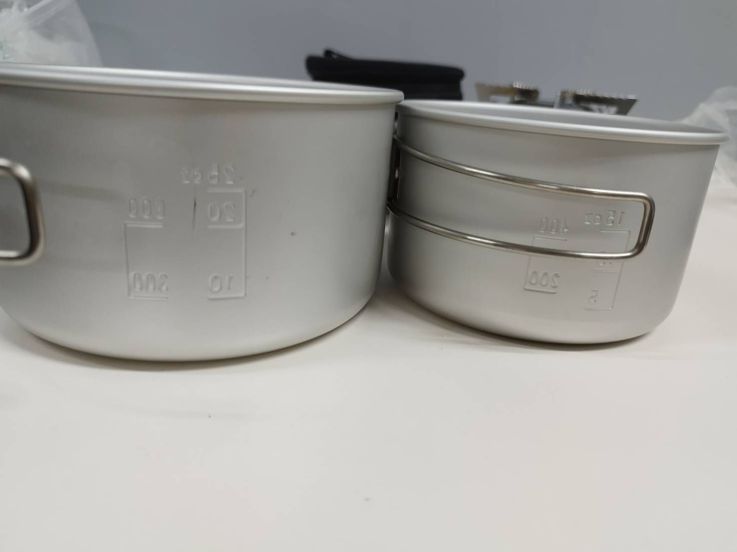 CAPTAIN STAG 小型ガスバーナーコンロ/ peak クッカー2個セット！ CAPTAIN STAG 小型ガスバーナーコンロ/snow peak クッカー2個セット