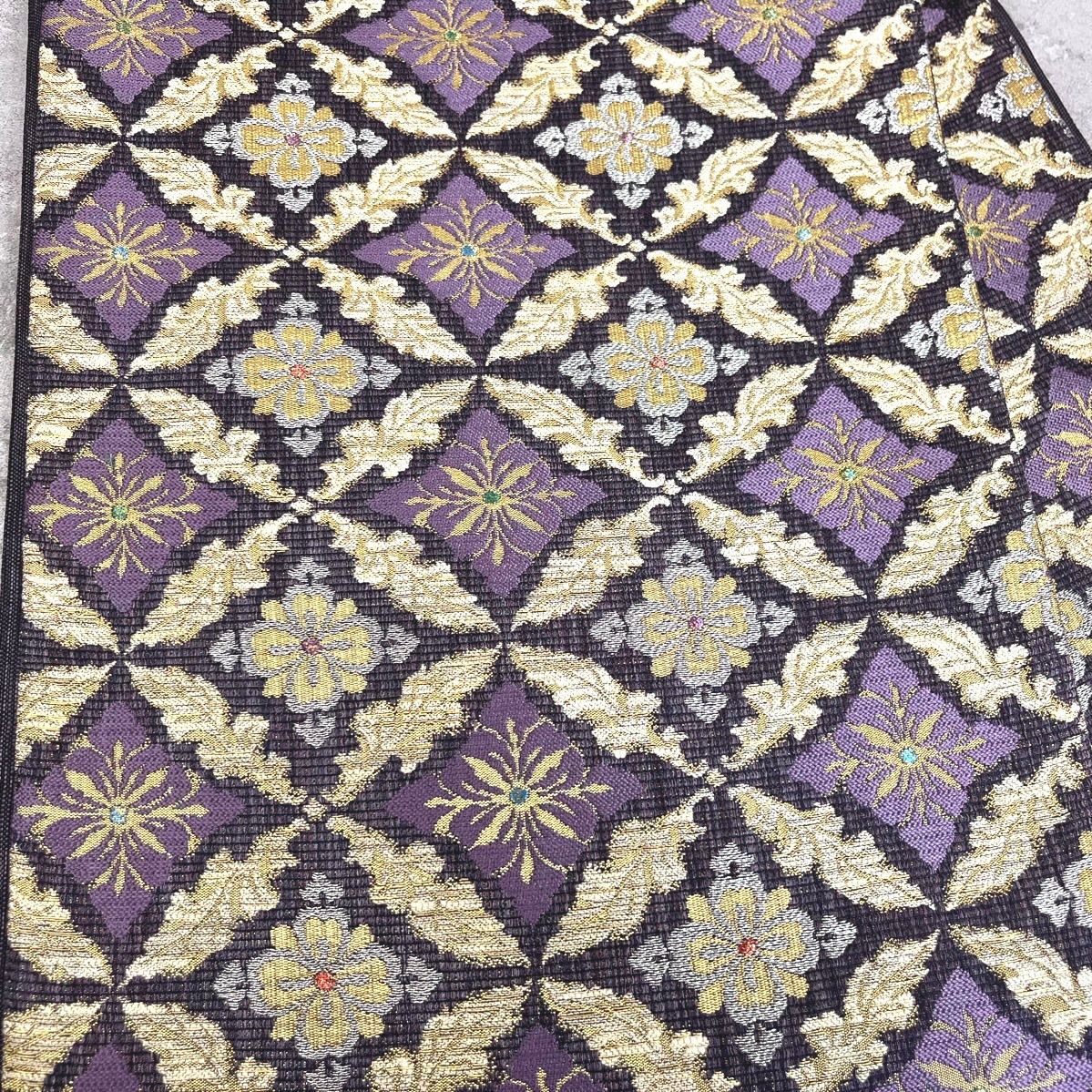 未使用品 逸品 花菱文様 正絹 袋帯 O1241 - メルカリ