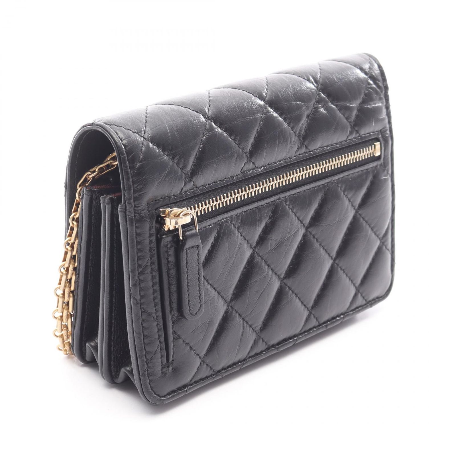 シャネル CHANEL ショルダーバッグ 2.55 マトラッセ ミニ ブラック 