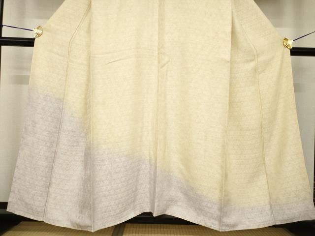 平和屋着物○訪問着 お召地 七宝花尽くし 暈し染め 正絹 逸品