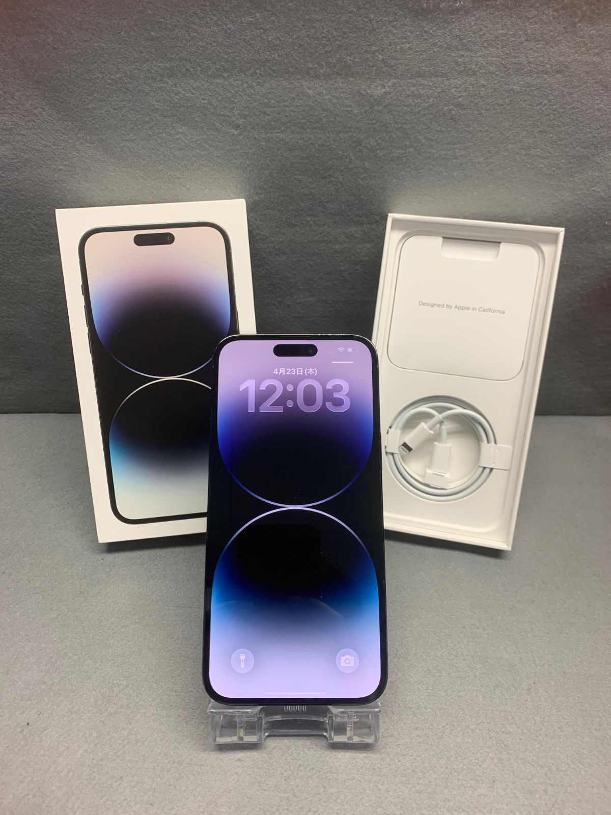 美品 iPhone14 Pro Max 256GB ディープパープル SIMフリー - メルカリ