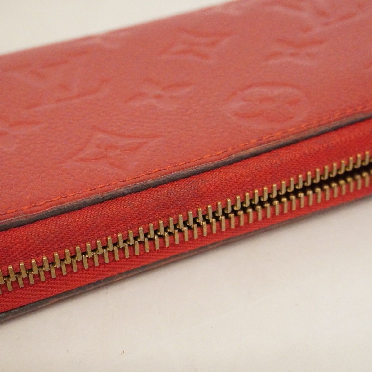 ルイヴィトン ポルトフォイユ クレマンス 長財布 M60169 レディース 赤 LOUIS VUITTON（ルイ・ヴィトン） ポルトフォイユ クレマンス 長財布