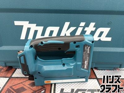 □【未使用】makita マキタ ST312DRG 充電式タッカ バッテリー(BL1860B 