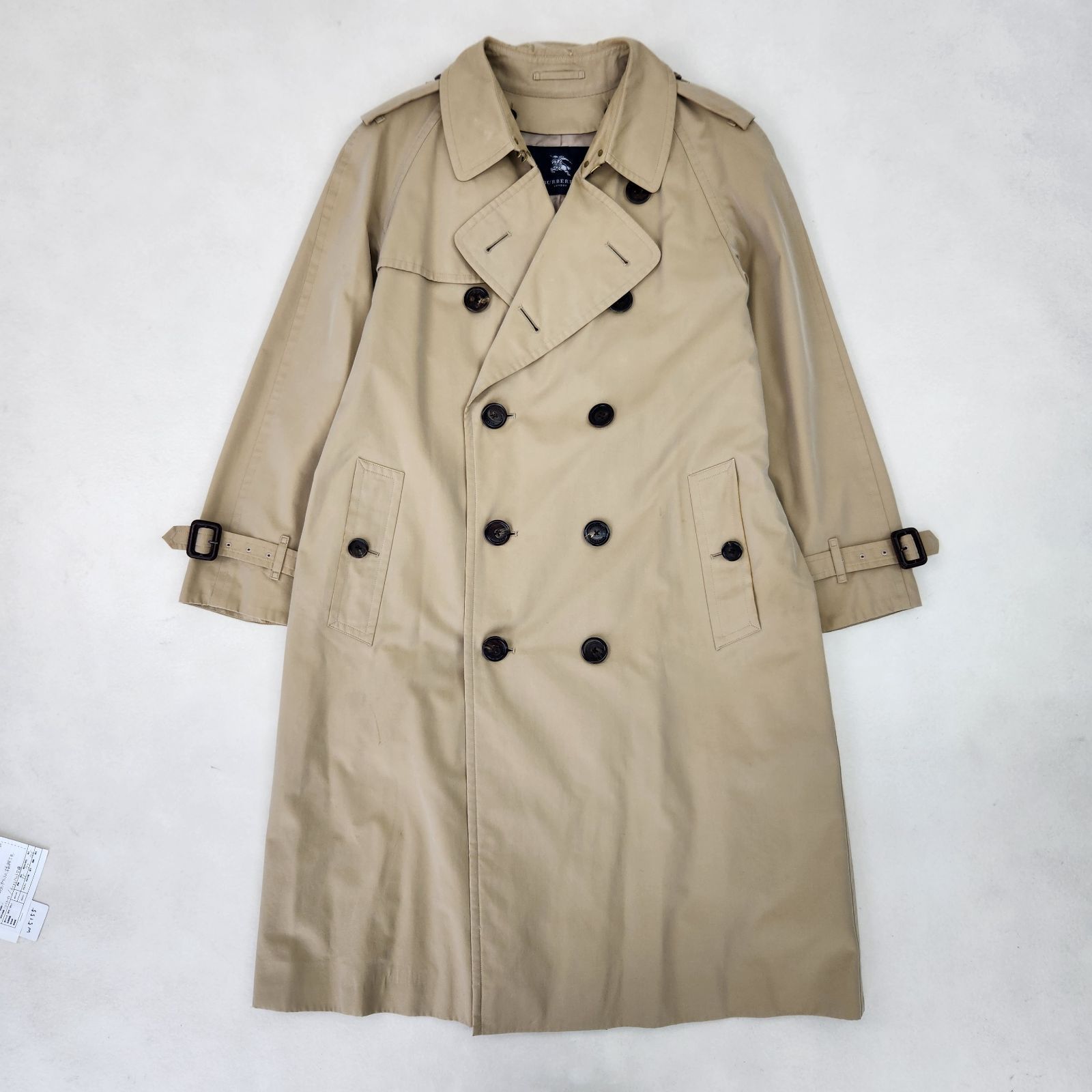 【状態良好】バーバリーロンドン トレンチコート ライナー&ベルト付 ロング 38 BURBERRY LONDON トレンチコート バーバリーロンドン ライナー付