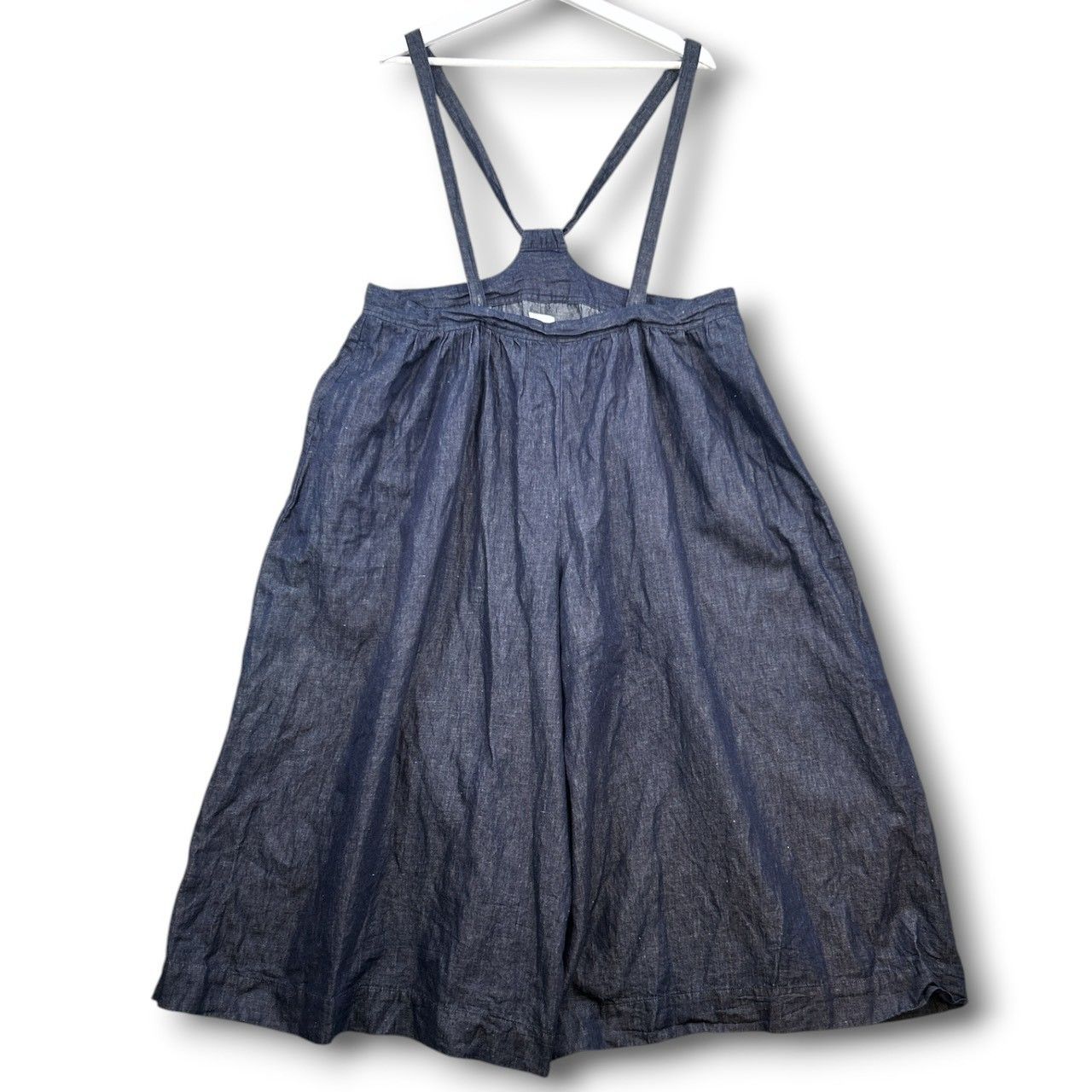 Gauze# ガーゼ デニムサロペット パンツ デニム コットンリネン 綿麻 