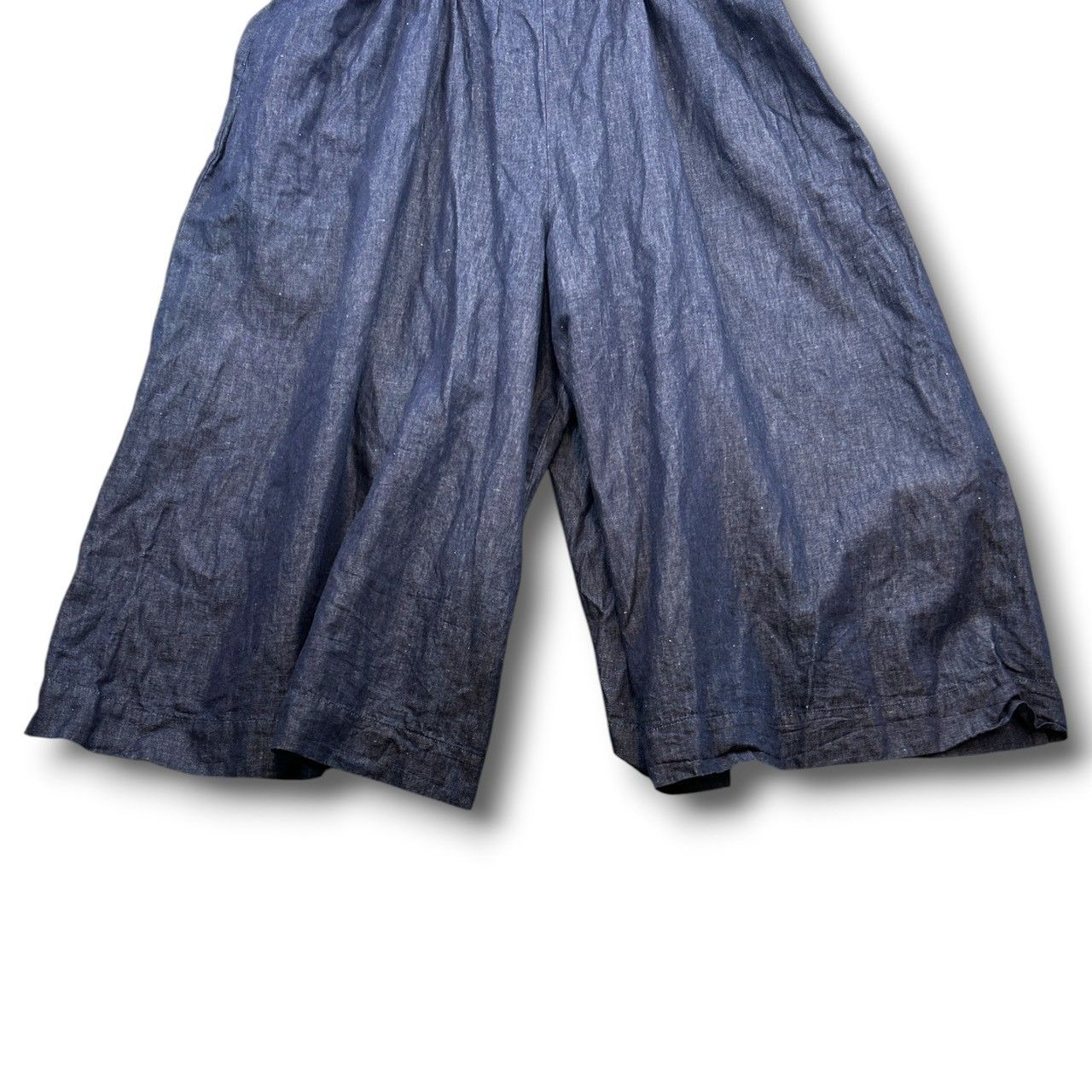 Gauze# ガーゼ デニムサロペット パンツ デニム コットンリネン 綿麻 