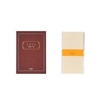 満寿屋 洋便箋 YUGA 横罫 YB2+洋封筒 YUGA E2 各5冊セット