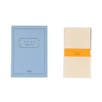 満寿屋 洋便箋 YUGA 縦罫 YB1+洋封筒 YUGA E2 各5冊セット