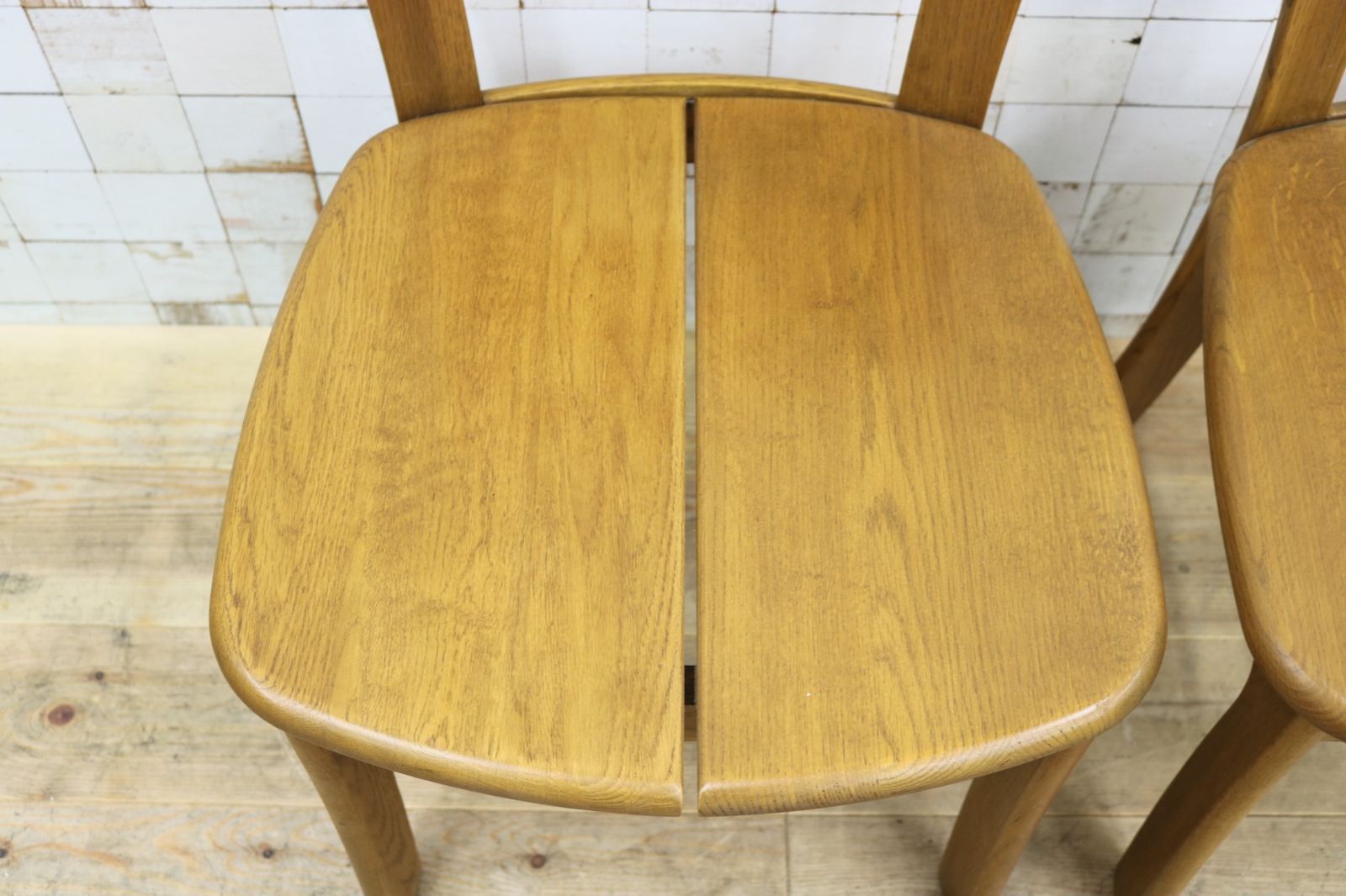 希少　美品 浜本工芸 HAMAMOTO ダイニングチェア 食卓椅子　工藝　2脚 浜本工芸 開梱設置付！特典有 ダイニングチェア No.5400 DC-5400 DC