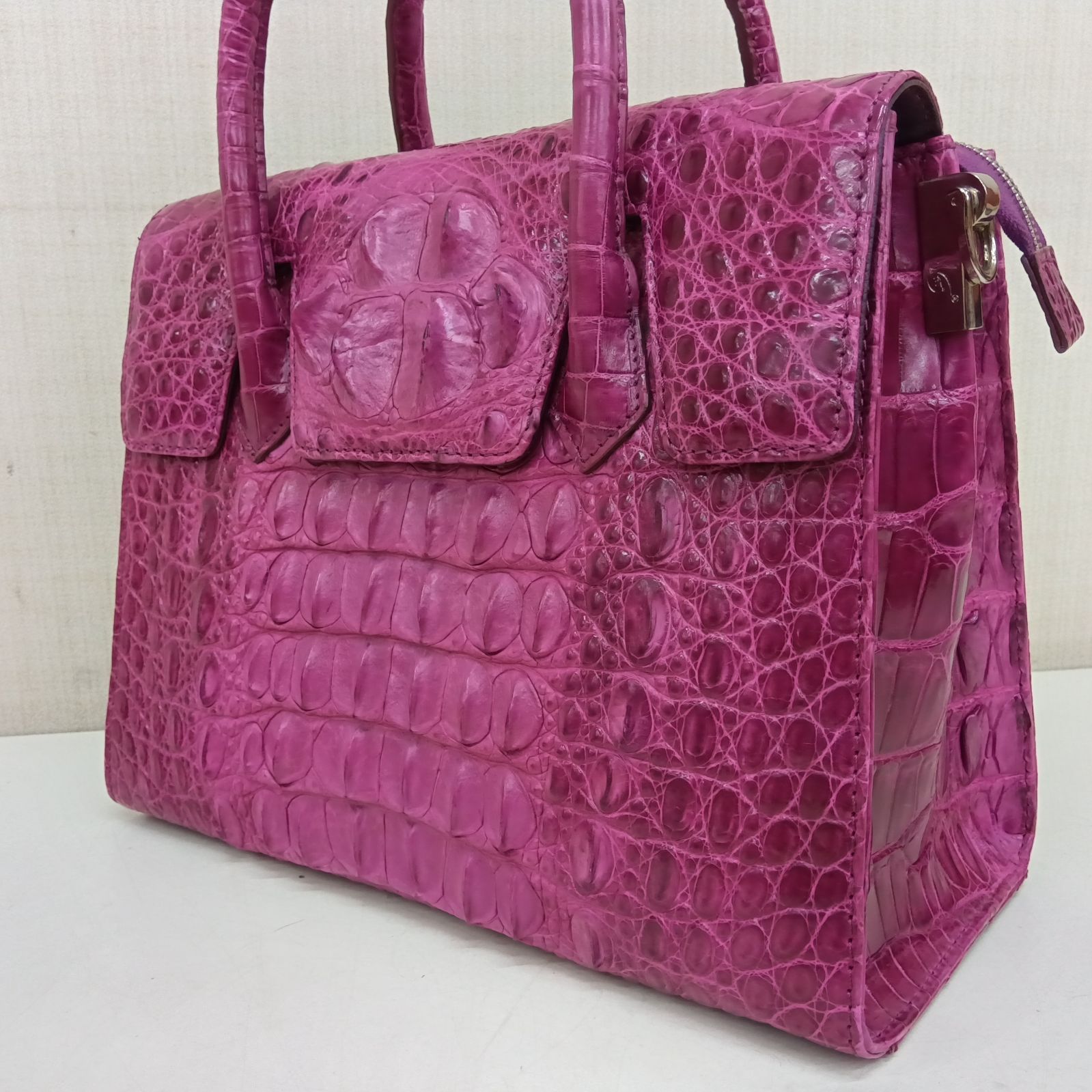 美品?Crocodile Skin ◉クロコダイル 2WAYバッグ ?本革 レザーバッグ 