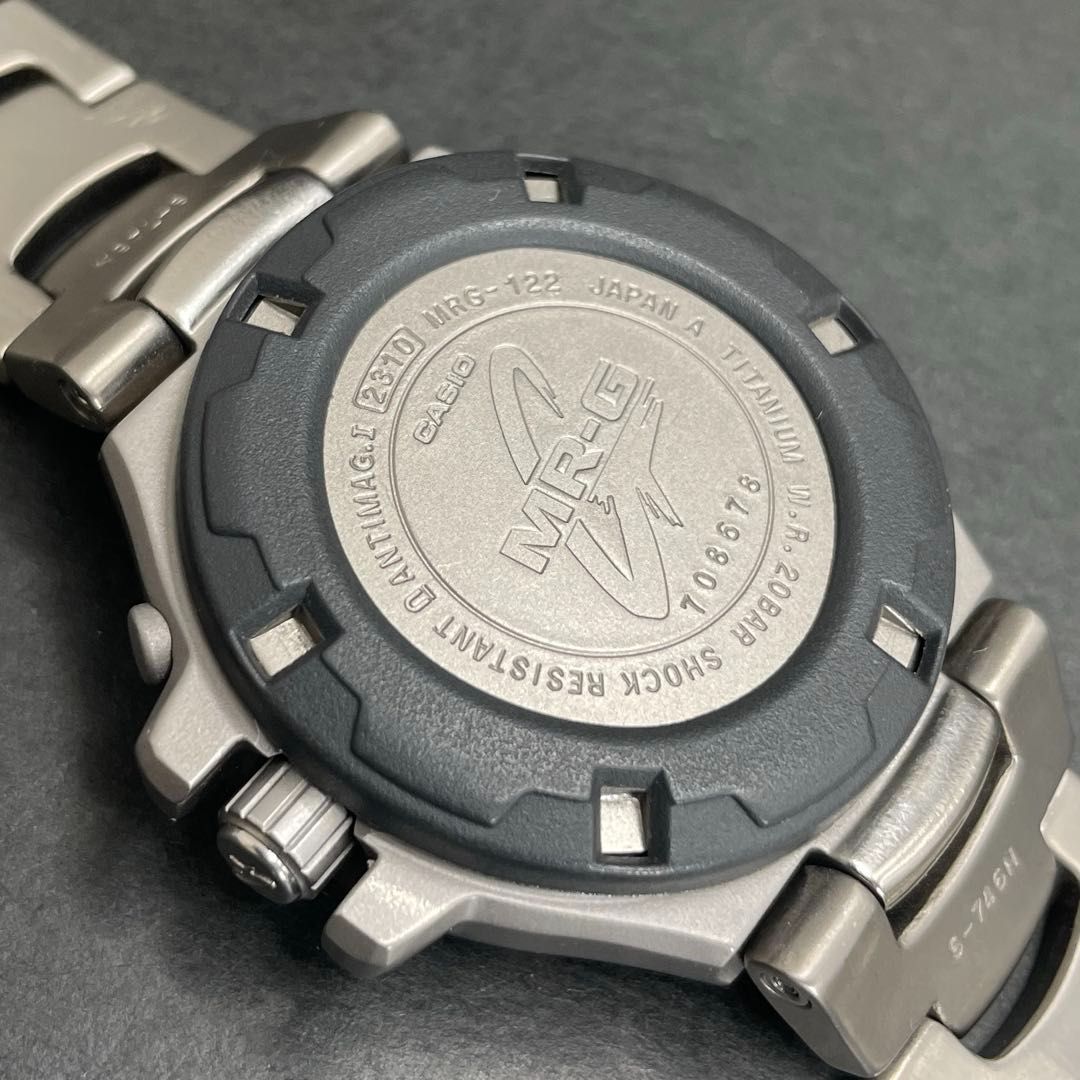 CASIO MRG-122-2A チタン ブルー秒針/ネイビー文字盤 カシオ G-SHOCK