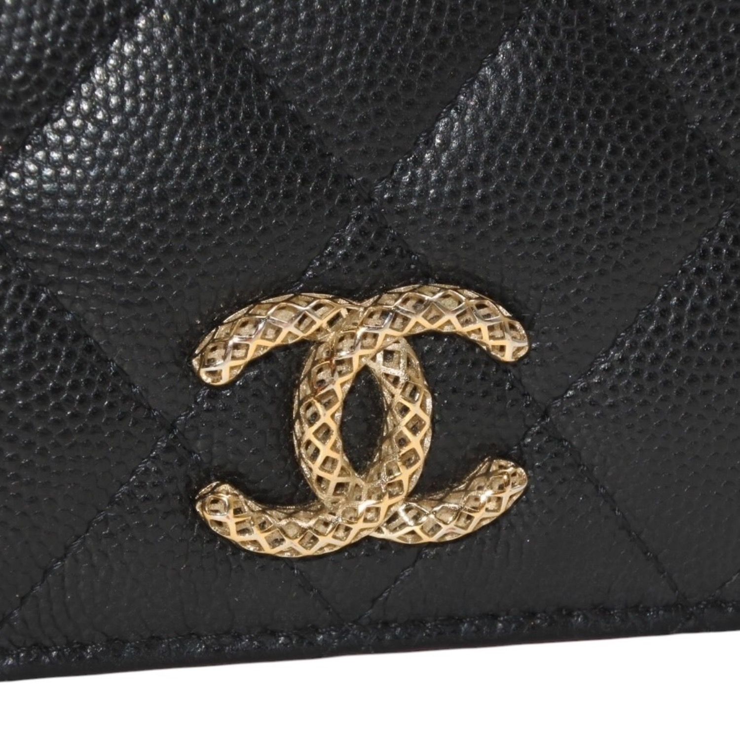 CHANEL シャネル Small Wallet スモールウォレット Black Pink Gold