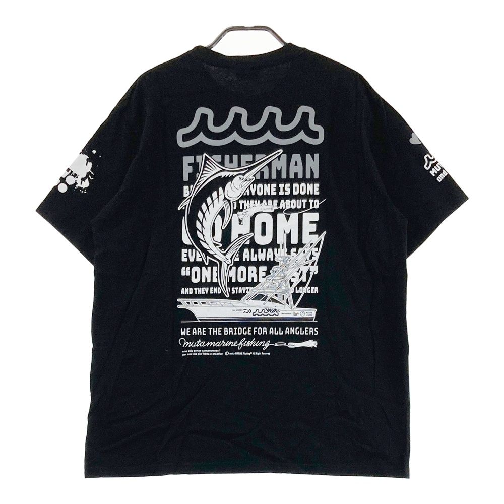 サイズ：5 MUTA MARINE ムータマリン 半袖Tシャツ Fishing ブラック系