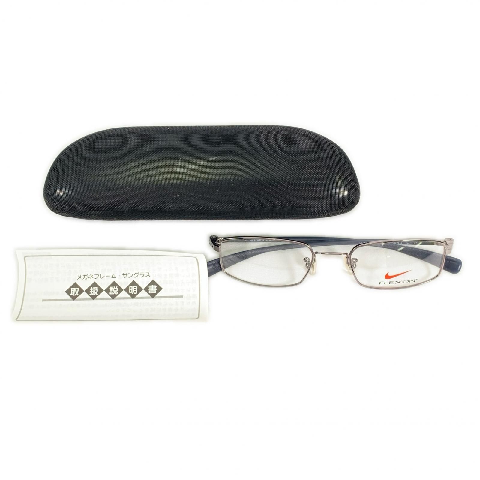 未使用 NIKE ナイキ 4131AF メガネフレーム フレーム Flexon フレクソン シルバー グレー メンズ メルカリ