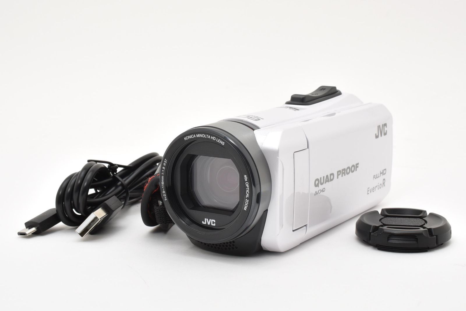 JVC Everio Rエブリオ　白GZ-R470ビデオカメラ GZ-F270 ビデオカメラ Everio（エブリオ） ホワイト [フルハイビジョン