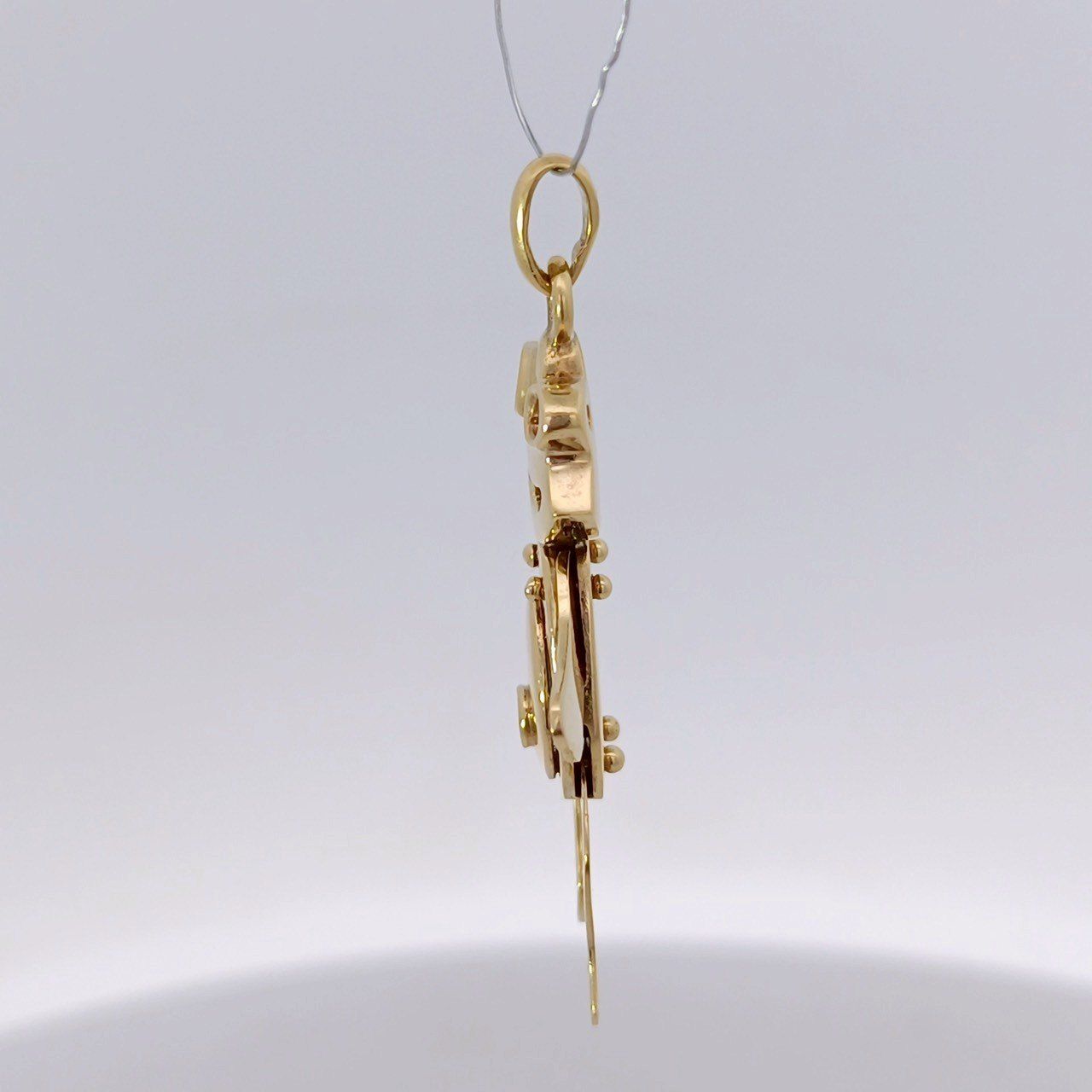 k18 デザインネックレス 18金 K18 カエル デザインネックレストップ 0.005ct 男女兼用 5.63g