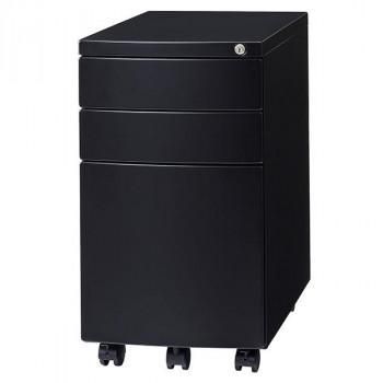 井上金庫販売 オフィス用 スリムワゴン ブラック SCW-3 BK