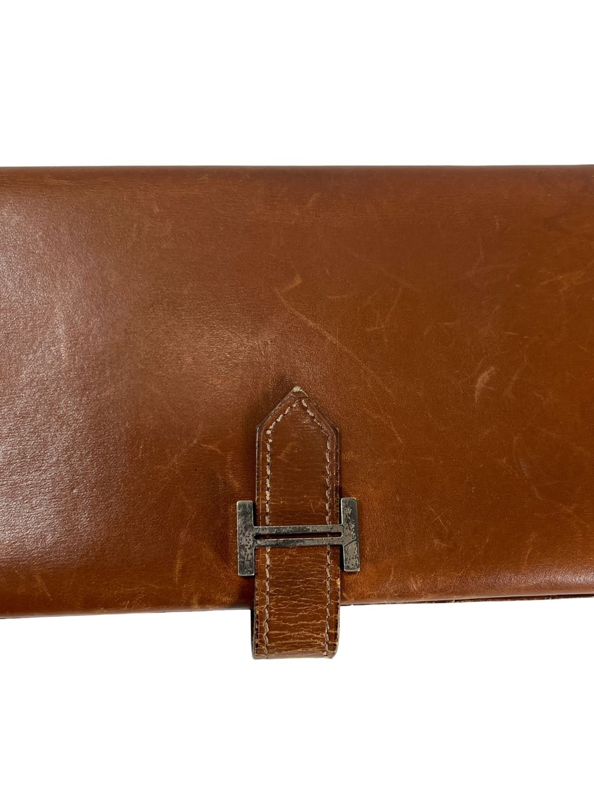 HERMES エルメス べアン クラシック 二つ折り 長財布 ボックスカーフ 