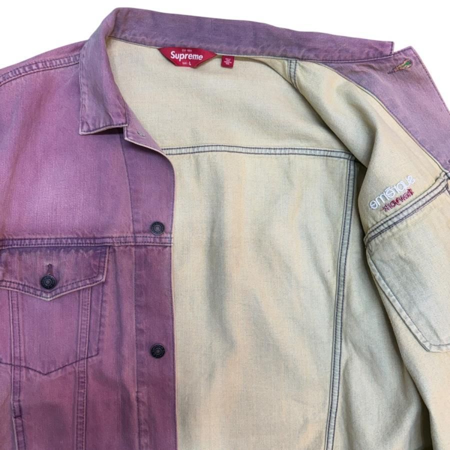 ジャケット・アウター Supreme Trucker Jacket Overdyed Purple Supreme Denim Trucker Jacket 'Overdyed Purple' - KICKS ZONE