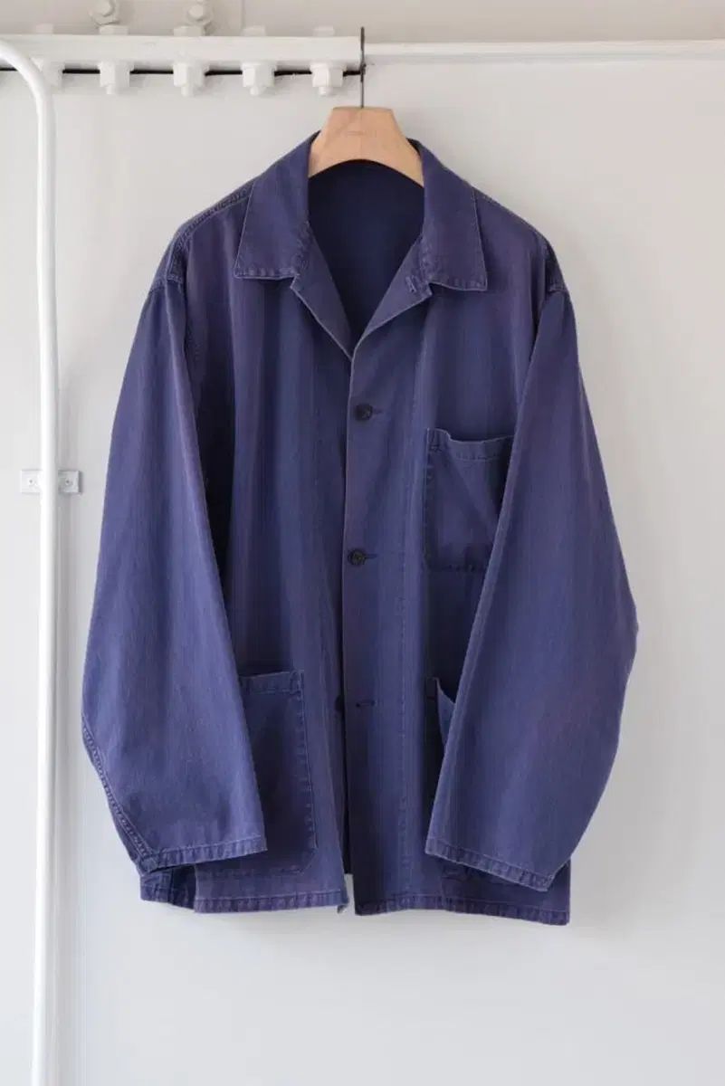comoli 23ss コットンドリルワークジャケット　サイズ2 COMOLI Cotton Drill Work Jacket, Fade Blue – Navyblue