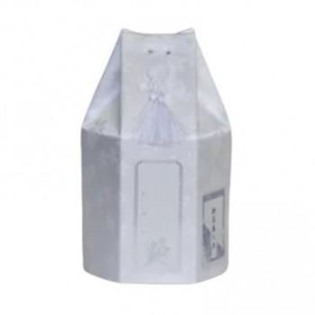 ペット供養 六角袋(サクラ柄) ホワイト 3寸 12入 060543