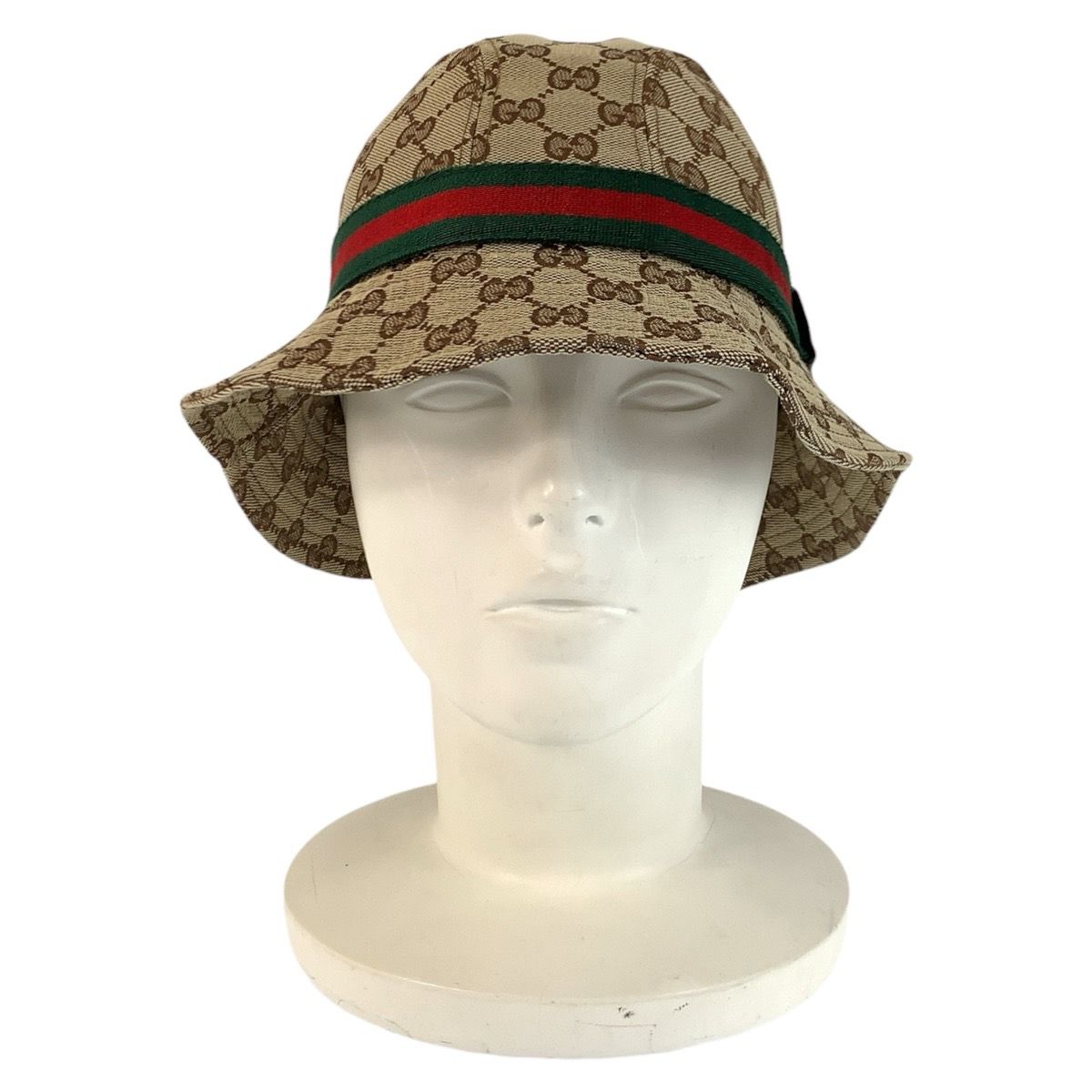 GUCCI グッチ シェリーライン サイズS ベージュ GGキャンバス バケット