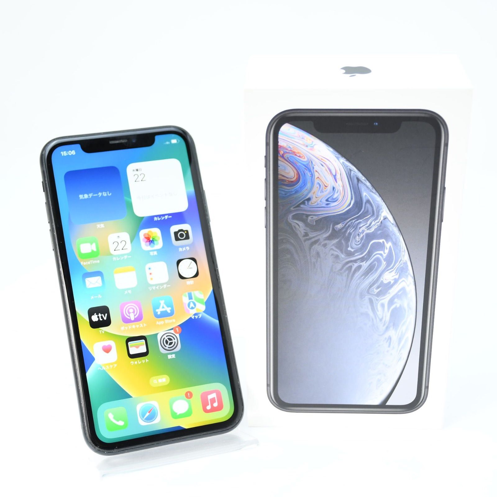 iPhoneXR 64GB ブラック 訳あり液晶美品- メルカリ