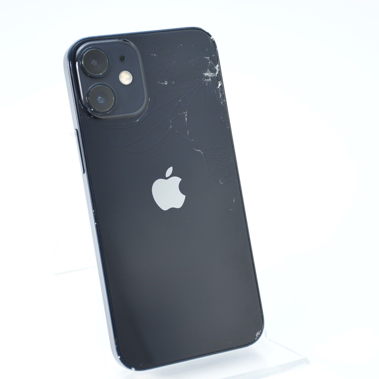 背面割れ＊動作可能】SIMフリー iPhone12 mini 128GB ブラック - メルカリ