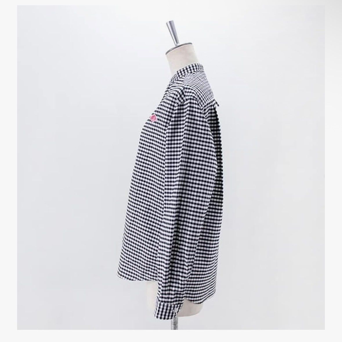 DANTON ダントン オックスチェック バンドカラーシャツ OX CHECK BAND