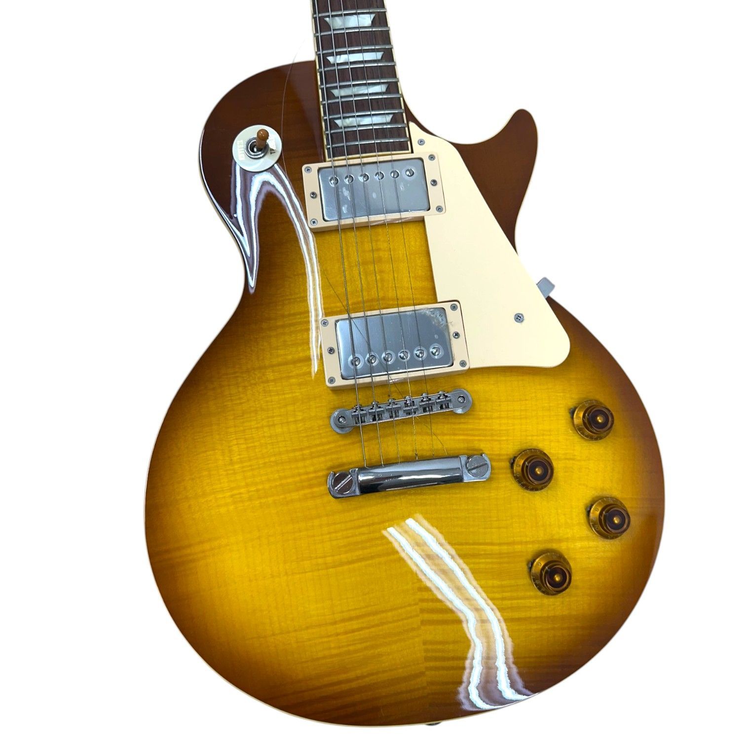 Burny レスポール エレキギター ケース付き - メルカリ