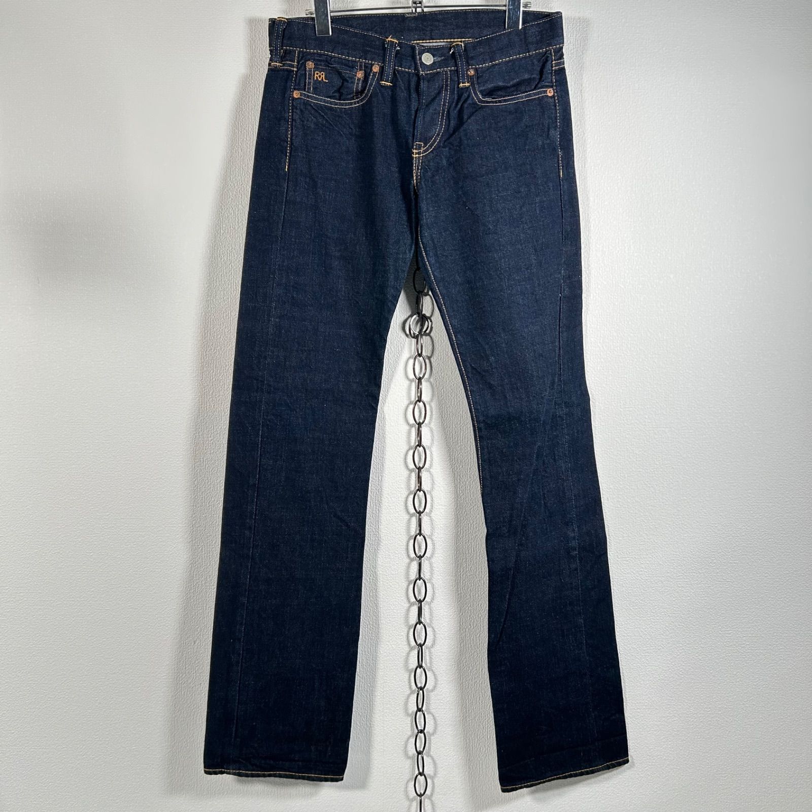 Made in USA 製 RRL slim straight jeans セルビッヂ デニム 