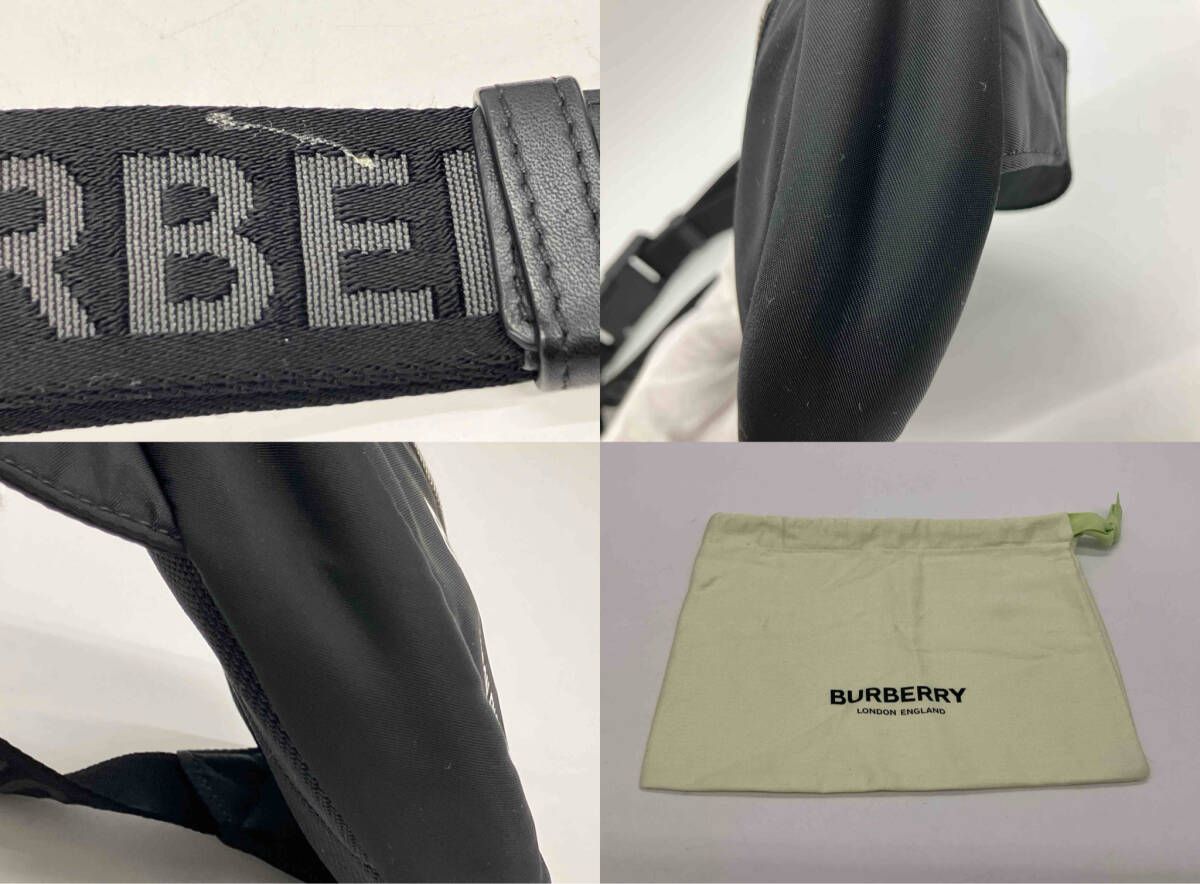 BURBERRY バーバリー ボディバッグ ウエストバッグ ロゴプリント 