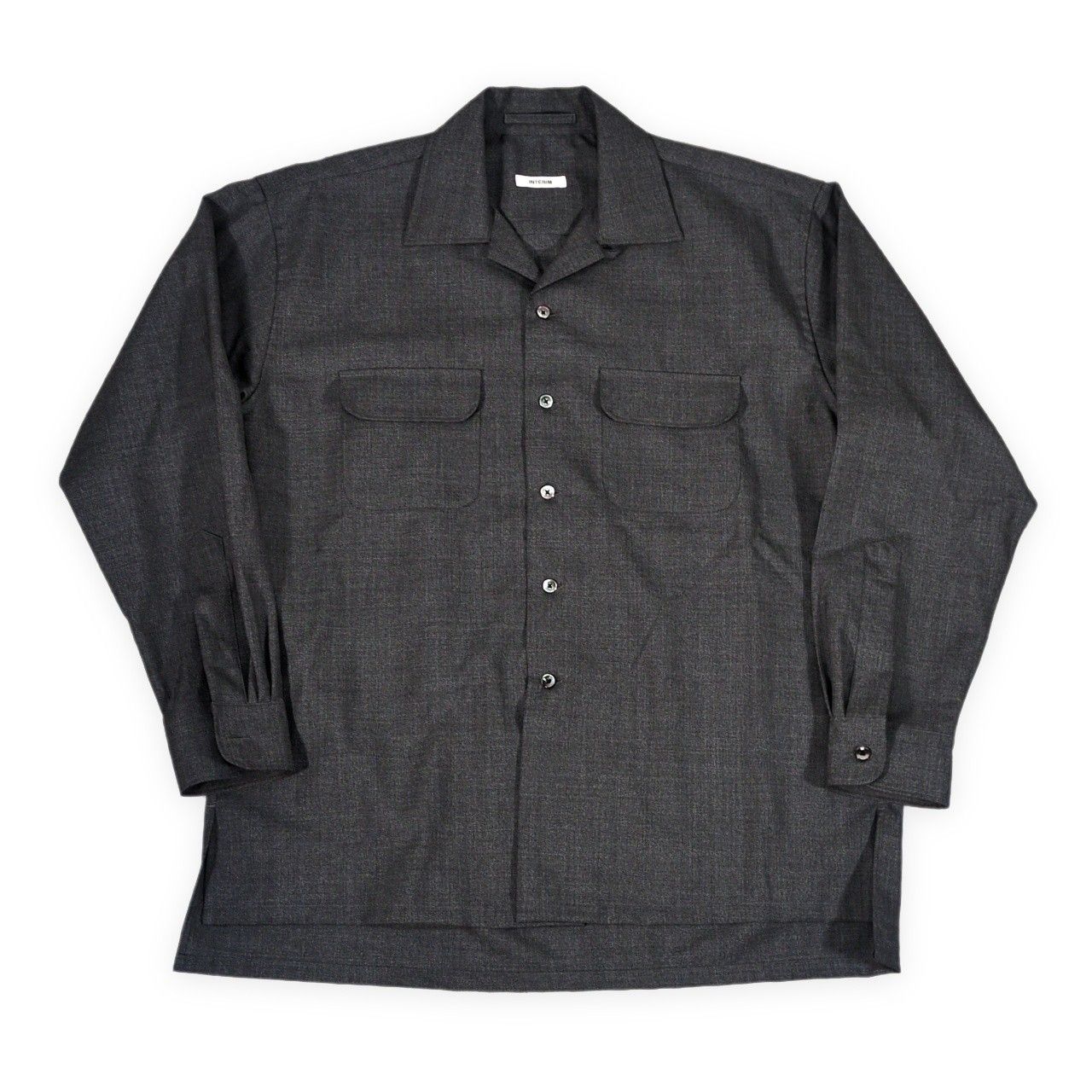 INTERIM HYPER BIG RUSTIC TROPICAL OPEN COLLAR SHIRT ラスティック