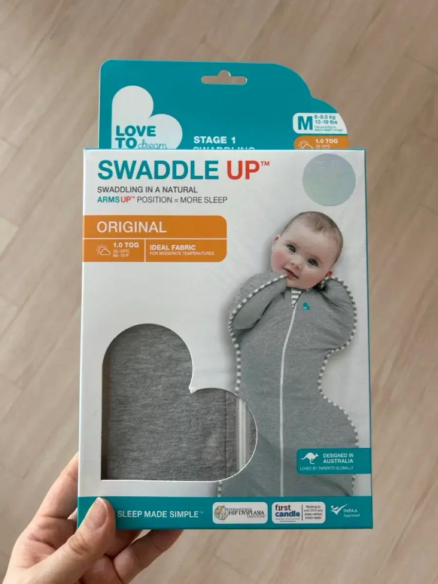 LOVEトゥドリーム Swaddleup M サイズ グレー
