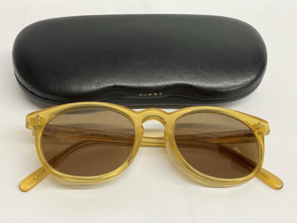 白山眼鏡店 MAYFAIR（メイフェア）らん甲（イエロー） 白山眼鏡 MAYFAIR HAKUSAN Mayfair メイフェア らん甲 【公式通販】