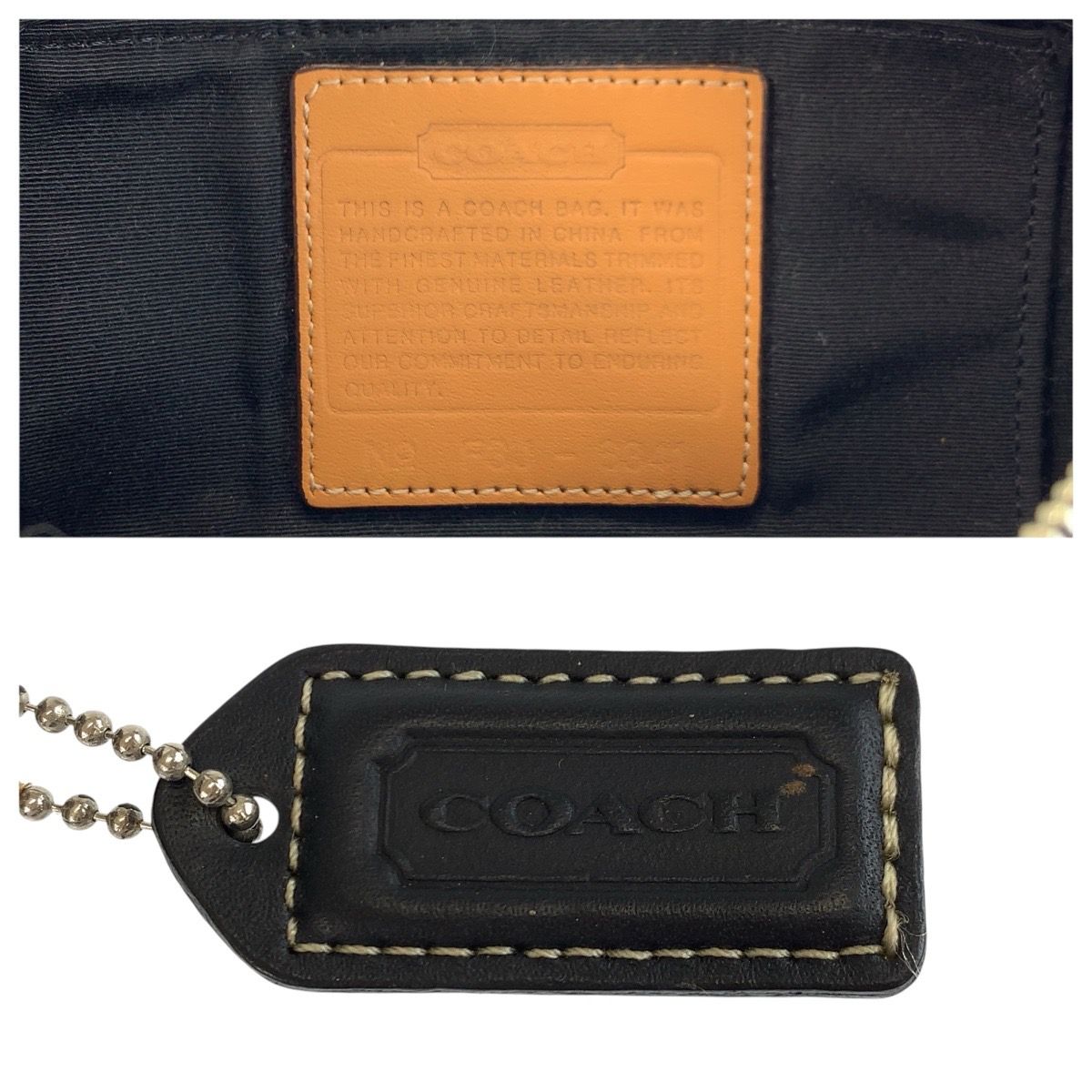 COACH コーチ ミニシグネチャー ブラック 黒 シルバー金具 キャンバス /レザー F3J-6341 ショルダーバッグ ポシェット レディース 601889 【中古】 COACH コーチ ミニシグネチャー ブラック 黒 シルバー金具 キャンバス