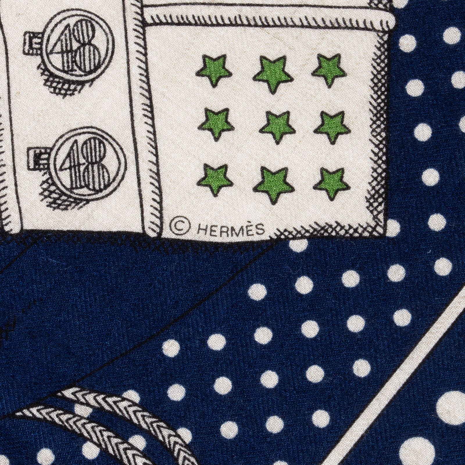HERMES エルメス スカーフ カレ140 カレジェアン Zouaves et Dragons