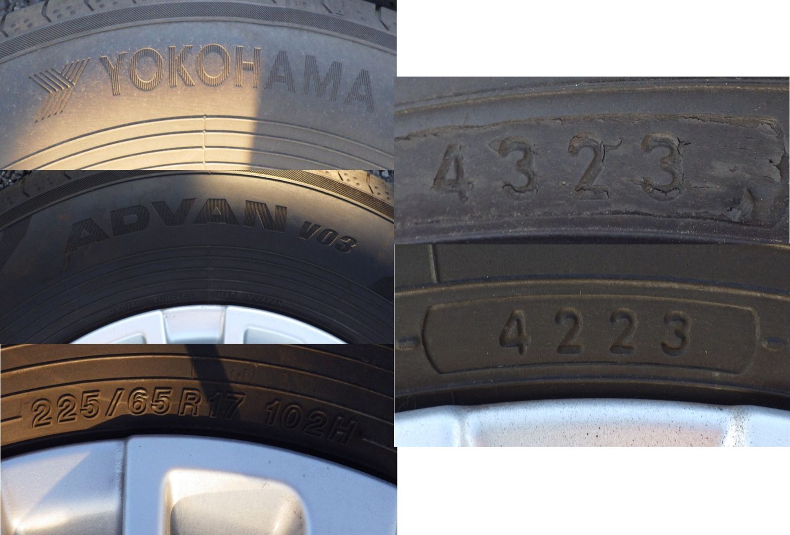 D1698)AWタイヤ☆トヨタ 40系 アルファード □TOYOTA純正／YOKOHAMA