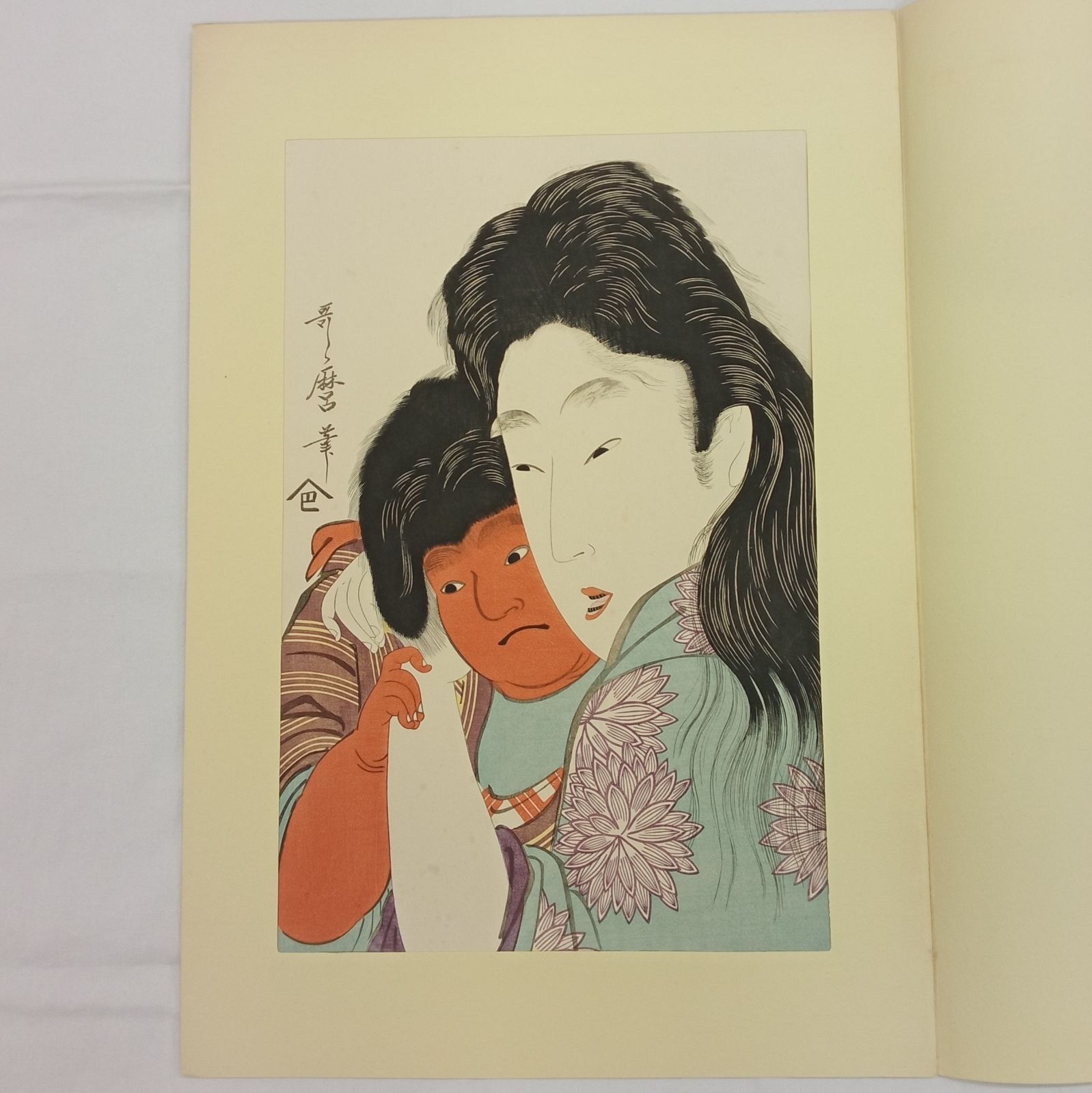 アダチ版画研究所 古法純手摺木版画 未刊 浮世絵美人名画撰 7枚セット